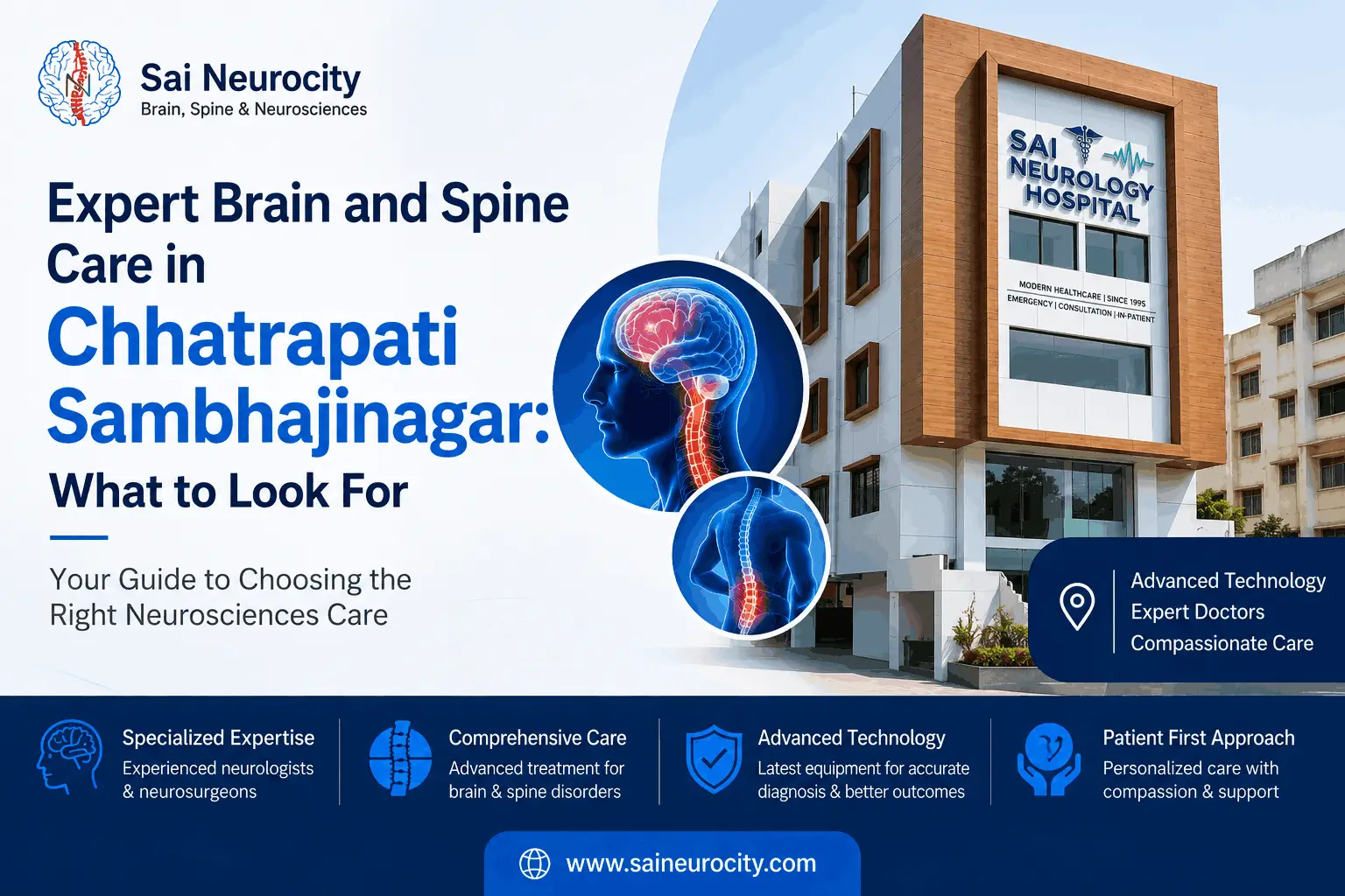Best Brain and Spine Hospital in Chhatrapati Sambhajinagar | Expert Guide — Sai Neurocity Hospital Health Blog